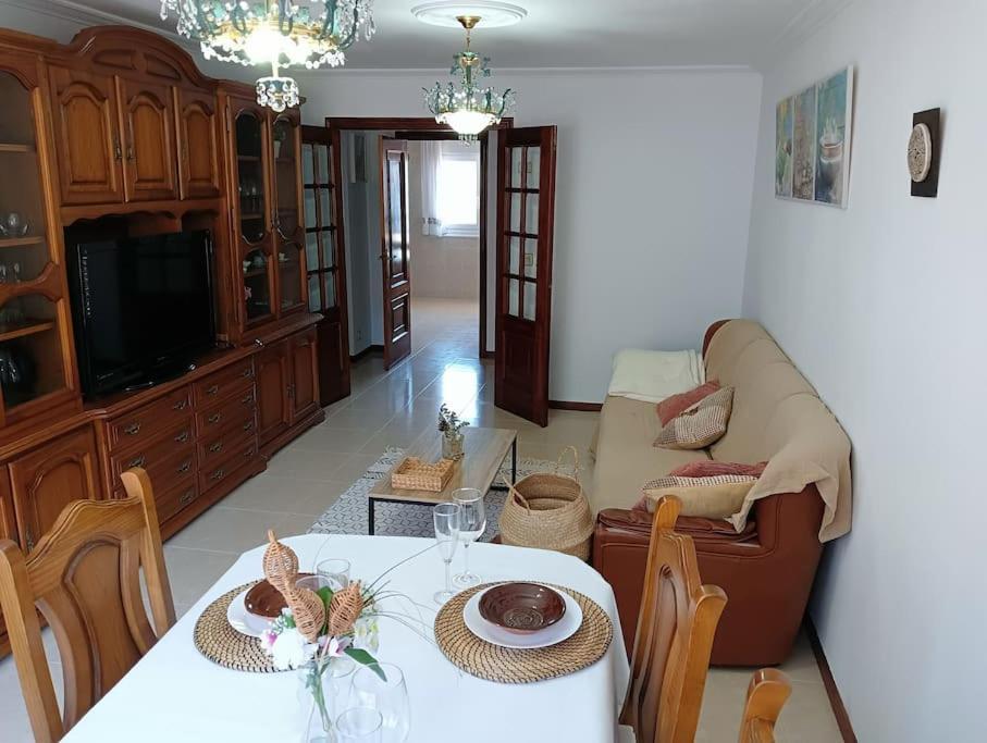 Апартаменти Piso A Capela Con Vistas Al Mar Фістерра Екстер'єр фото